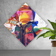 Lade das Bild in den Galerie-Viewer, Acrylglasbild Collage Spiel Bausteine Raute