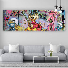 Lade das Bild in den Galerie-Viewer, Poster Collage Streetart Comic Figuren Panorama