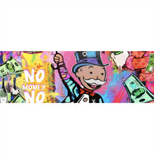 Lade das Bild in den Galerie-Viewer, Leinwandbild Comic Collage Spiel und Geld Panorama