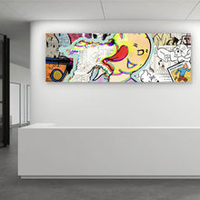 Lade das Bild in den Galerie-Viewer, Aluminiumbild Comic Collage TinTin Pop Art Panorama