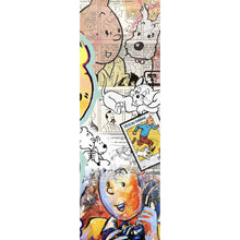 Lade das Bild in den Galerie-Viewer, Spannrahmenbild Comic Collage TinTin Pop Art Panorama Hoch