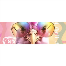 Lade das Bild in den Galerie-Viewer, Poster Huhn mit Sonnenbrille Modern Art Panorama
