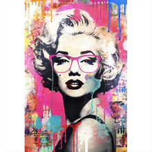 Lade das Bild in den Galerie-Viewer, Spannrahmenbild Cooles Pop Art Portrait einer Ikone Hochformat