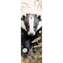 Lade das Bild in den Galerie-Viewer, Leinwandbild Dachs in herbstlicher Stimmung Panorama Hoch