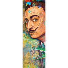 Lade das Bild in den Galerie-Viewer, Acrylglasbild Dali mit schmelzender Uhr Panorama Hoch