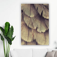 Lade das Bild in den Galerie-Viewer, Acrylglasbild Detailierte Nahaufnahme eines Gefieders Hochformat