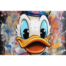 Lade das Bild in den Galerie-Viewer, Aluminiumbild gebürstet Abstrakt Donald Querformat