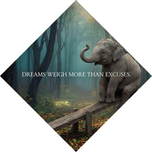 Lade das Bild in den Galerie-Viewer, Poster Dreams weigh more than excuses Raute
