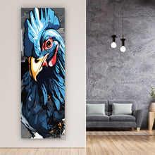 Lade das Bild in den Galerie-Viewer, Poster Drei bunte Hühner Digital Art Panorama Hoch
