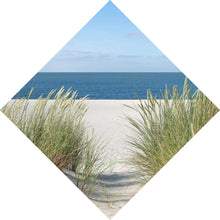 Lade das Bild in den Galerie-Viewer, Aluminiumbild gebürstet Dünen an der Nordsee Raute