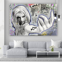 Lade das Bild in den Galerie-Viewer, Aluminiumbild 5th Element Pop Art Graffiti Querformat