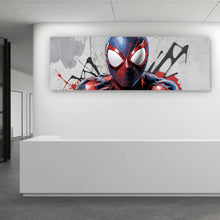 Lade das Bild in den Galerie-Viewer, Leinwandbild Superheld Spider Panorama