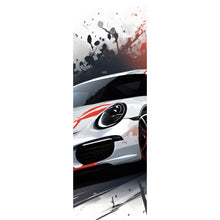 Lade das Bild in den Galerie-Viewer, Poster Dynamisches Auto mit Farbspritzer Hintergrund Panorama Hoch