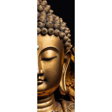Lade das Bild in den Galerie-Viewer, Poster Edle Buddha Statue mit floralen Details Panorama Hoch
