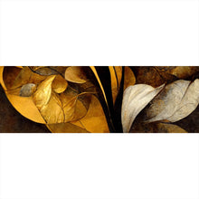 Lade das Bild in den Galerie-Viewer, Spannrahmenbild Edle herbstliche Blumenblätter Panorama