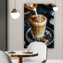 Lade das Bild in den Galerie-Viewer, Acrylglasbild Edler Kaffee Genuss mit Sahnehaube Hochformat