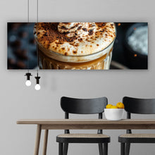 Lade das Bild in den Galerie-Viewer, Acrylglasbild Edler Kaffee Genuss mit Sahnehaube Panorama