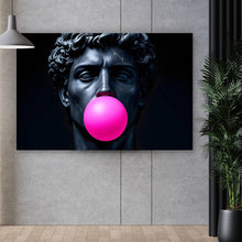 Lade das Bild in den Galerie-Viewer, Acrylglasbild Edler Skulpturenkopf mit Kaugummi Querformat