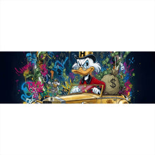 Lade das Bild in den Galerie-Viewer, Aluminiumbild Eindrucksvolle Ente in einem Luxusauto Panorama