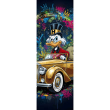 Lade das Bild in den Galerie-Viewer, Aluminiumbild Eindrucksvolle Ente in einem Luxusauto Panorama Hoch