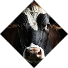 Lade das Bild in den Galerie-Viewer, Acrylglasbild Eindrucksvolle Nahaufnahme einer Kuh Raute
