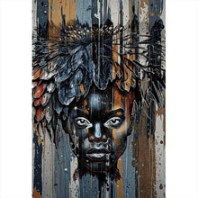 Lade das Bild in den Galerie-Viewer, Acrylglasbild Eindrucksvolles Frauengesicht Hochformat