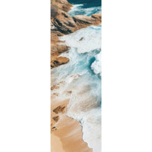 Lade das Bild in den Galerie-Viewer, Leinwandbild Eindrucksvolles Meeresrauschen auf Felsen Panorama Hoch