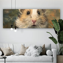 Lade das Bild in den Galerie-Viewer, Aluminiumbild Eleganter Hamster in viktorianischer Kleidung kunstvoll gemalt Panorama