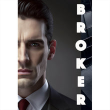 Lade das Bild in den Galerie-Viewer, Acrylglasbild Eleganter Mann und Sportwagen vor moderner Architektur Hochformat