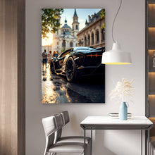 Lade das Bild in den Galerie-Viewer, Leinwandbild Eleganter Sportwagen in der Stadt Hochformat