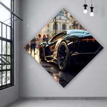Lade das Bild in den Galerie-Viewer, Leinwandbild Eleganter Sportwagen in der Stadt Raute