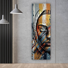 Lade das Bild in den Galerie-Viewer, Leinwandbild Elegantes Gesichtsporträt einer Frau No.2 Panorama Hoch