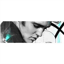 Lade das Bild in den Galerie-Viewer, Acrylglasbild Elvis Presley in dynamischem künstlerischen Stil Panorama