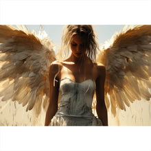 Lade das Bild in den Galerie-Viewer, Poster Engelsporträt in mystischer Atmosphäre Querformat
