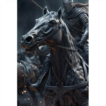 Lade das Bild in den Galerie-Viewer, Acrylglasbild Epische Schlacht mittelalterlicher Ritter Hochformat