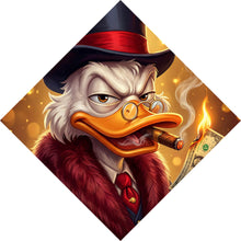 Lade das Bild in den Galerie-Viewer, Aluminiumbild Erfolgreicher Mc Duck mit Zigarre Raute