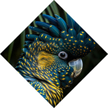 Lade das Bild in den Galerie-Viewer, Leinwandbild Exotischer Papagei mit beeindruckendem Federkleid Raute