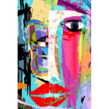 Lade das Bild in den Galerie-Viewer, Poster Face Abstract Art Hochformat