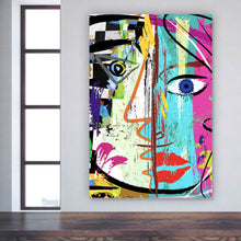 Lade das Bild in den Galerie-Viewer, Poster Face Abstract Art No.2 Hochformat