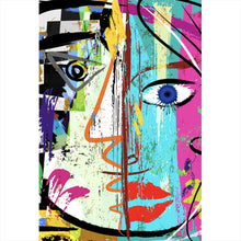 Lade das Bild in den Galerie-Viewer, Poster Face Abstract Art No.2 Hochformat