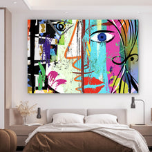 Lade das Bild in den Galerie-Viewer, Poster Face Abstract Art No.2 Querformat