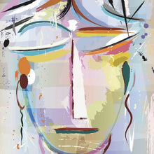 Lade das Bild in den Galerie-Viewer, Poster Face Abstract Art No.3 Quadrat