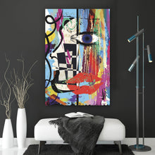 Lade das Bild in den Galerie-Viewer, Poster Face Abstract Art No.4 Hochformat