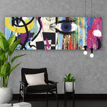 Lade das Bild in den Galerie-Viewer, Poster Face Abstract Art No.4 Panorama