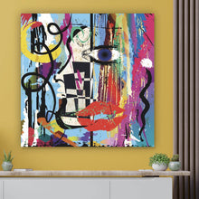 Lade das Bild in den Galerie-Viewer, Poster Face Abstract Art No.4 Quadrat