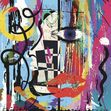 Lade das Bild in den Galerie-Viewer, Poster Face Abstract Art No.4 Quadrat