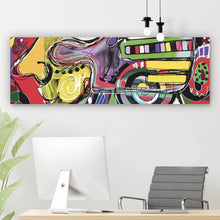 Lade das Bild in den Galerie-Viewer, Leinwandbild Face Abstract Art No.5 Panorama