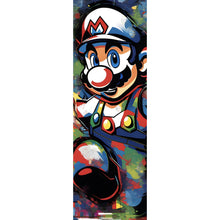 Lade das Bild in den Galerie-Viewer, Leinwandbild Farbenfroher Mario Pop Art Panorama Hoch