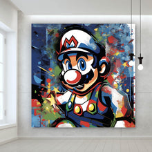 Lade das Bild in den Galerie-Viewer, Poster Farbenfroher Mario Pop Art Quadrat