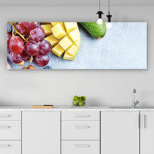 Lade das Bild in den Galerie-Viewer, Acrylglasbild Farbenfrohes Obstarrangement Panorama
